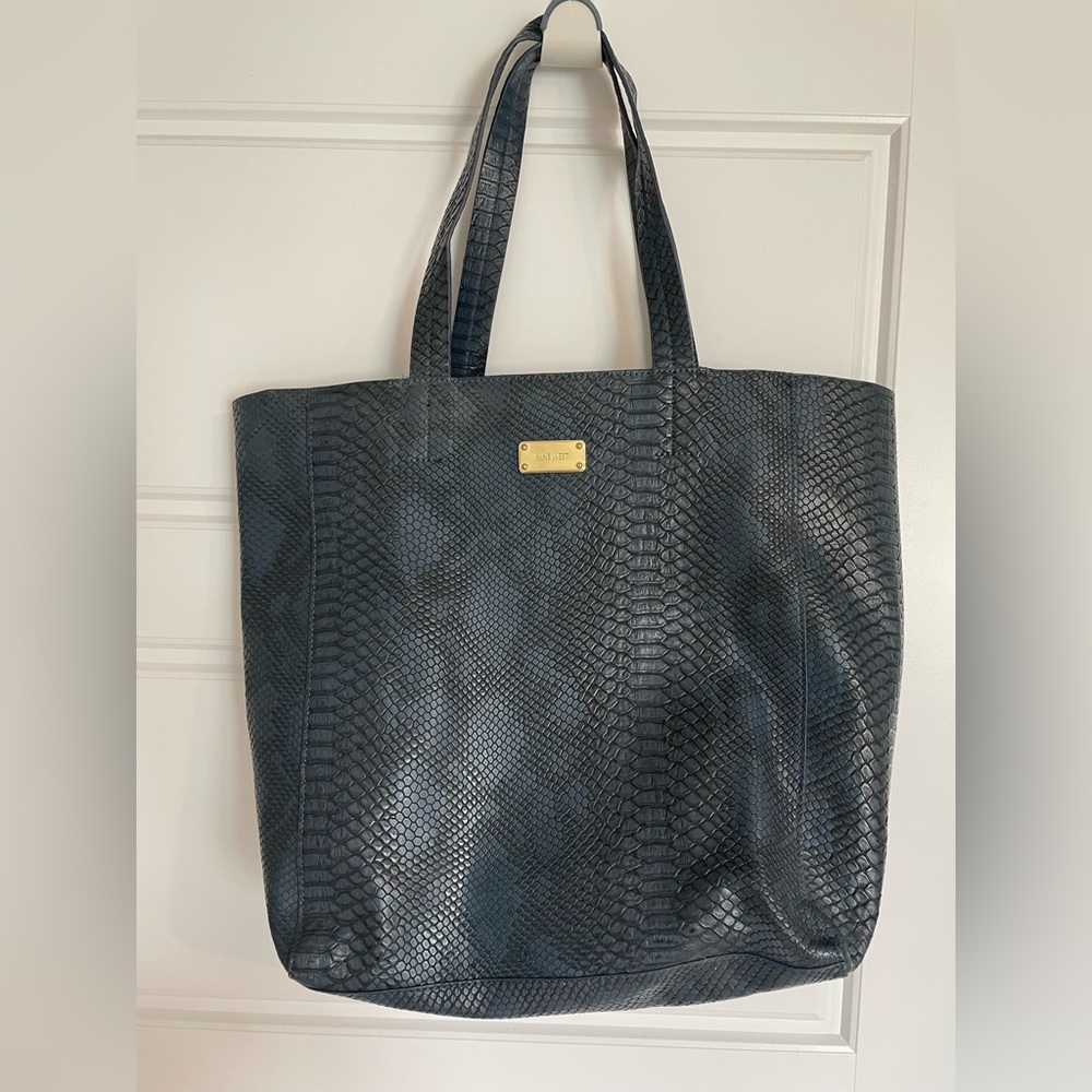 Nine West snakeskin tote